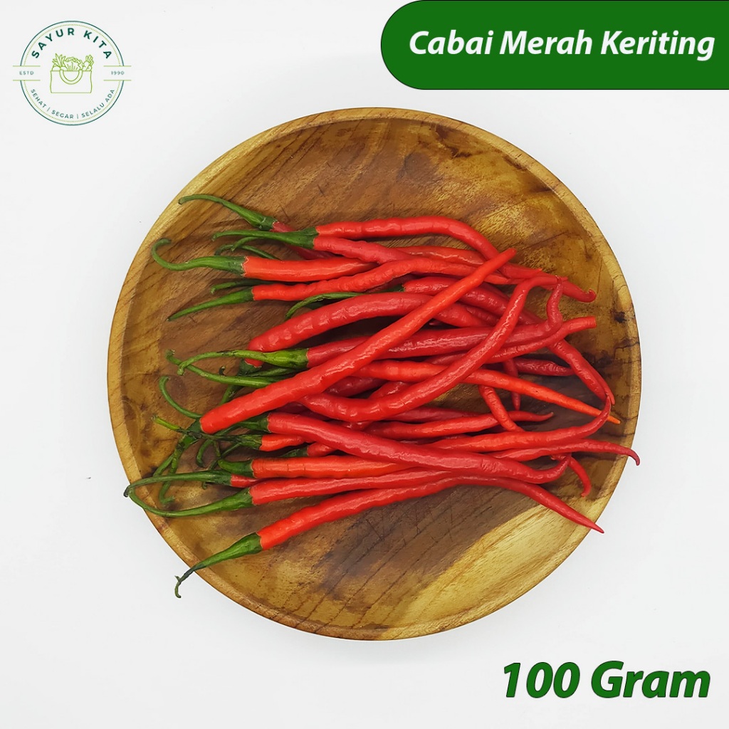 

Cabai Merah Keriting 100 Gram