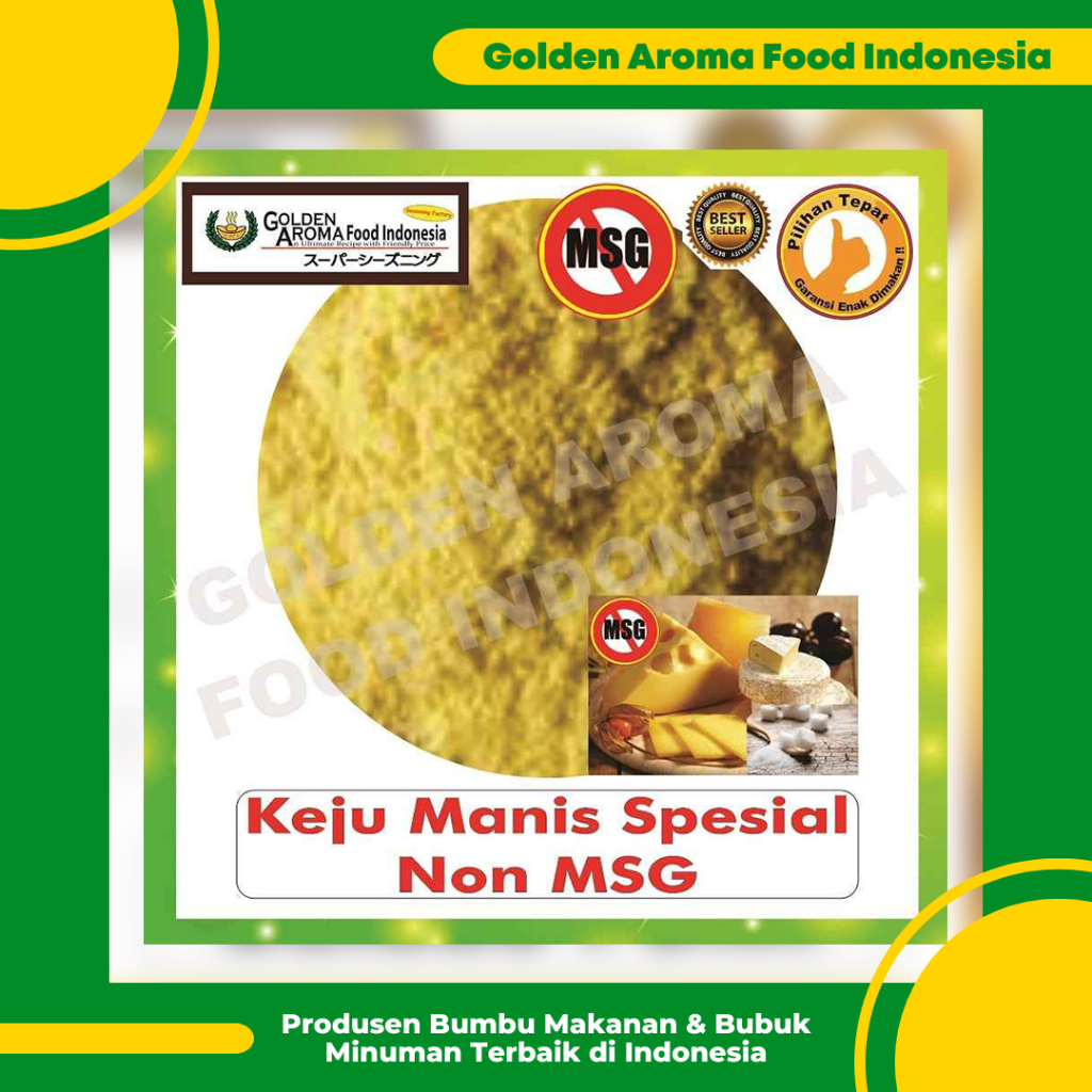 

Bumbu Tabur Rasa Keju Manis Spesial Non MSG 1 Kg Jual Bubuk Tabur Special Sweet Cheese No MSG GAFI