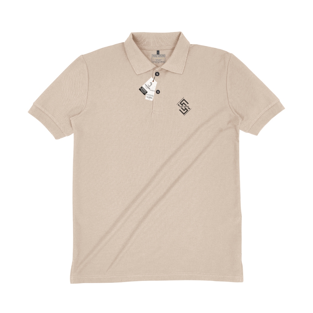 Thad Grond - Polo T-Shirt Kerah  Baju Polo That Grond Logo Garis Garis, Baju pria Casual Formal