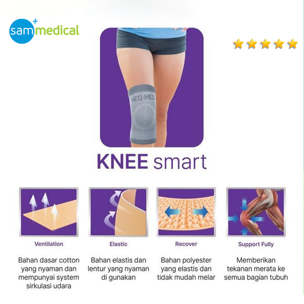 AZO1 Neomed Knee Support Brace JC 050 / Deker Lutut / Penyangga Lutut / Deker Pelindung Lutut