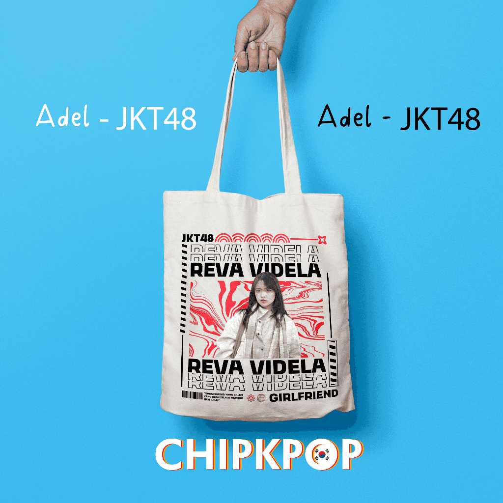 [PAKET SET ADEL] [JKT48] I TOTEBAG OSHI ADEL JKT 48 FANMADE BISA COD I TOTEBAG JKT 48 OSHI ADEL I AD