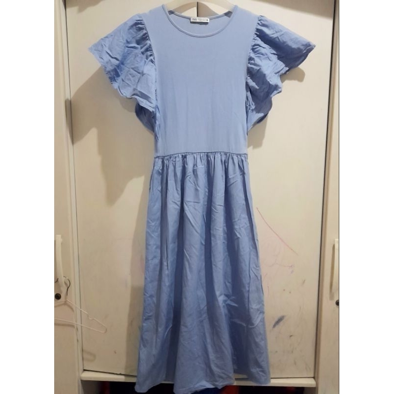 Preloved Dress Zara / Preloved Dress Biru Zara