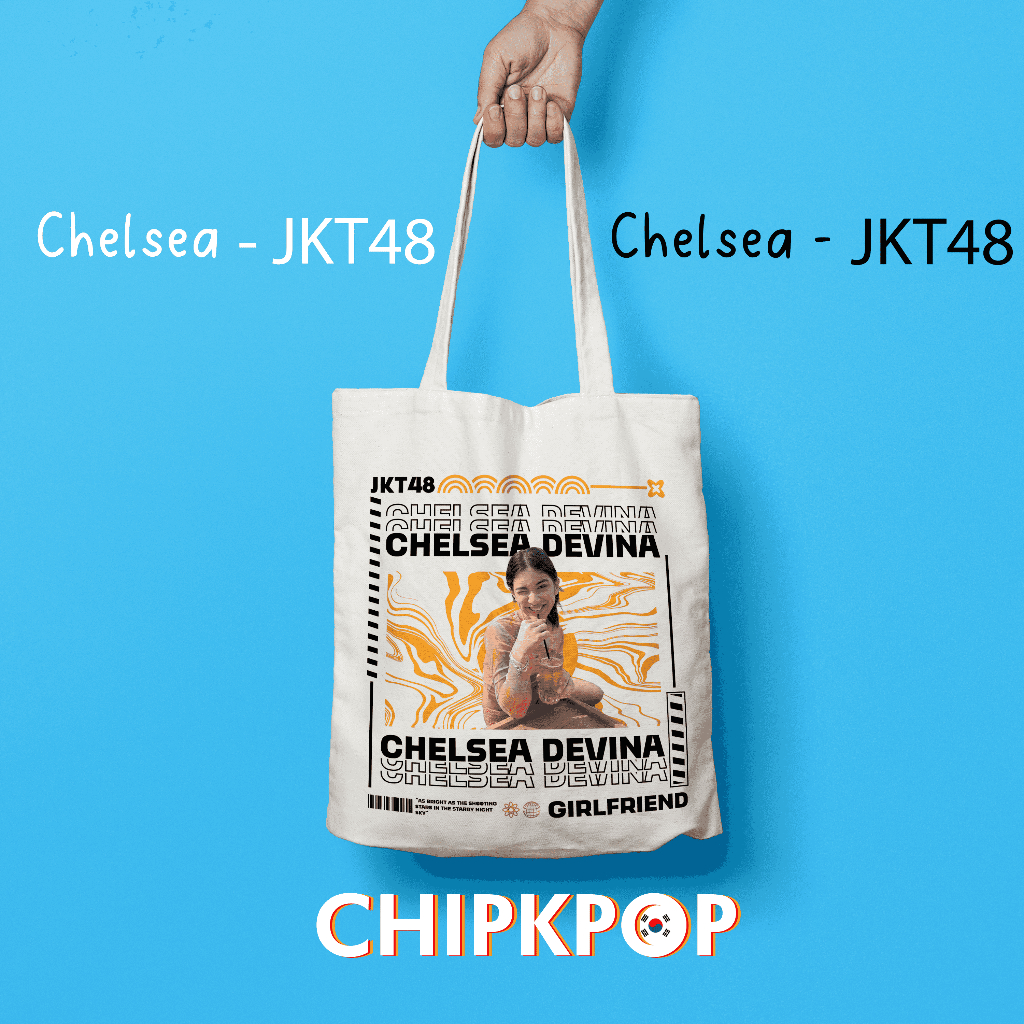 [PAKET SET CHELSEA] [JKT48] I TOTEBAG OSHI CHELSEA JKT 48 FANMADE BISA COD I TOTEBAG JKT 48 OSHI CHE