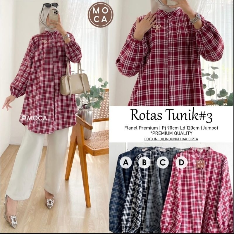 tunik flanel kotak kotak by moca//Rotas tunik#3