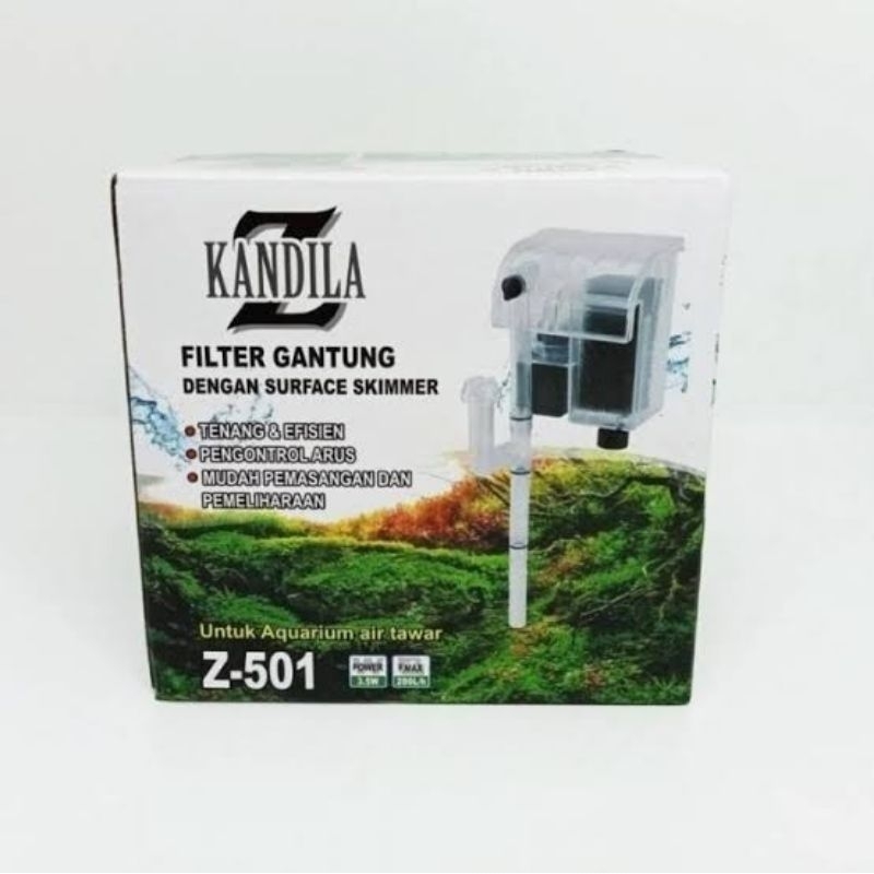 filter gantung aquarium kandila z-501