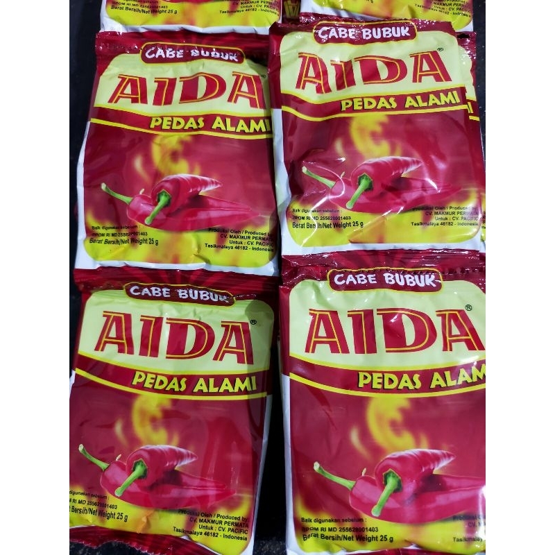 

aida cabe bubuk 25 gr/ renceng