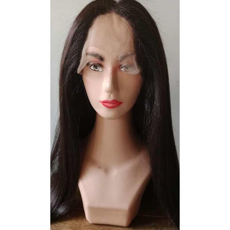 WIG LURUS  HALF LACE/ FREE PARTING/WIG BEBAS BELAHAN