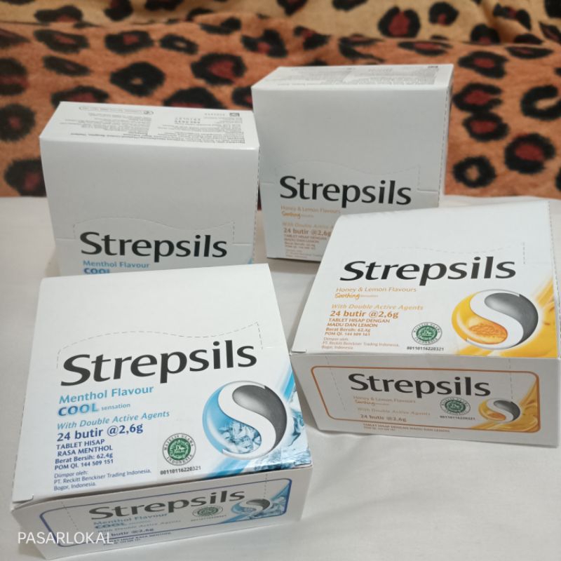 Strepsils tablet hisap 24 butir 2,6g/Strepsil/Strepsils/Permen strepsils/Strepsils cool/Strepsils ma