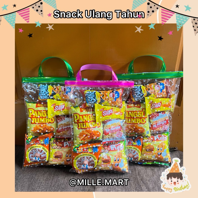 

MURAH !!! Paket Ulang Tahun Anak/Bingkisan Ulang Tahun Anak/Souvernir Pesta Ulang Tahun/Hampers Ulang Tahun Anak/Paket Makanan Ringan Anak