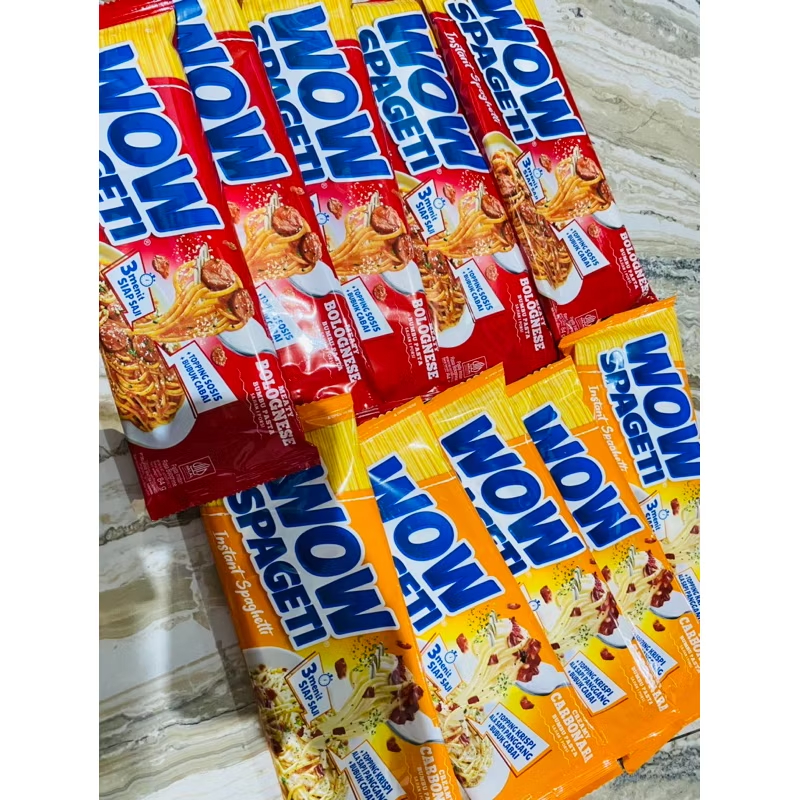 

Wow Spageti Spageti Instan Aneka Rasa Bolognese dan Carbonara