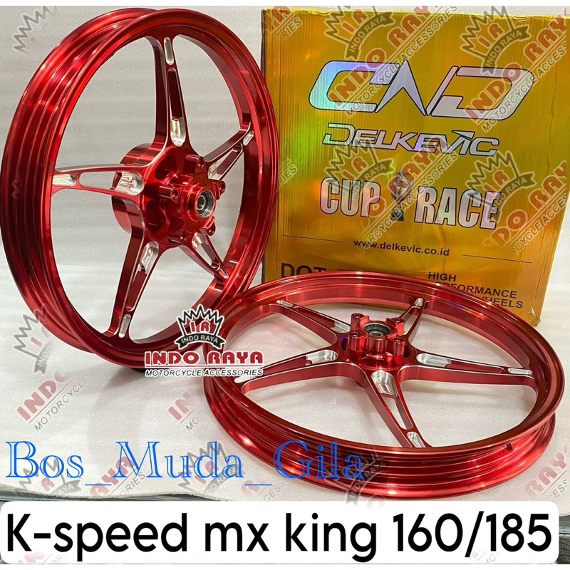 VELG DELKEVIC KSPEED BINTANG LAUT , MX KING UK 160X17/1.85X17,ORIGINAL DND DELKEVIC K-SPEED MX KING.