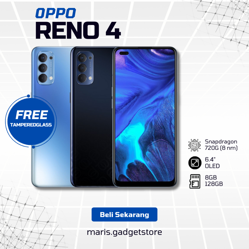 HP OPPO RENO 4 SECOND NOMINUS FULLSET MURAH