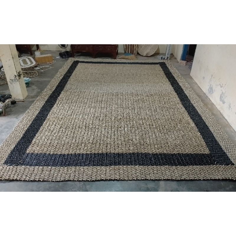 Rug Seagrass Kotak Jumbo 350x250 / Karpet Kotak Anyaman Natural Seagrass Pandan