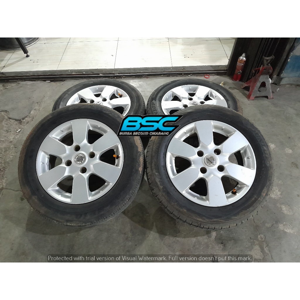 Velg Mobil Bekas R15 Ori Oem Copotan Livina Pcd 4x114,3 Plus Ban Ring 15 Avanza Xenia Carry Latio Co
