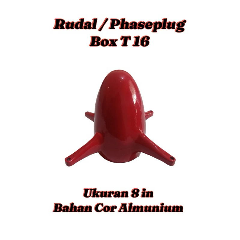 RUDAL (PHASEPLUG) BOX T16 UNTUK SPEAKER 8 IN ( WarnaMerah)