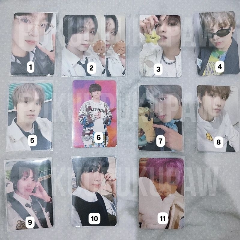 [clearance sale] photocard pc haechan starfish cushion keyring magnet doll scape agent cafe hot sauc