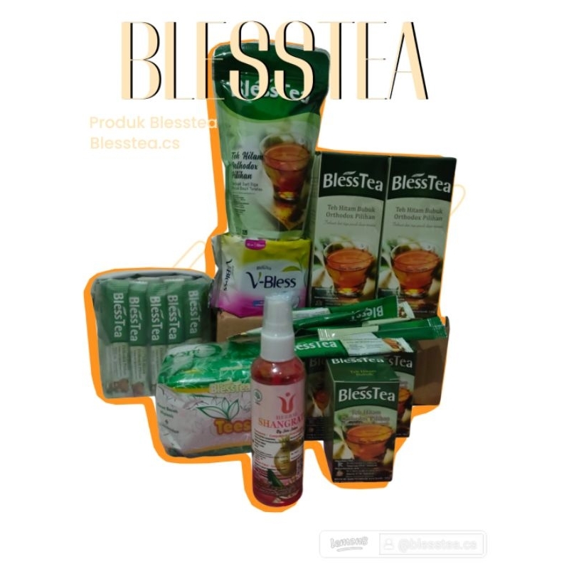 

PRODUK BLESSTEA TEH HITAM ORTHODOX PILIHAN DIAMBIL DARI 3 PUCUK TERATAS , BLESSTEA POUCH, REFILL, STICK, SACHET, BLESSTEA V BLESS PANTYLINER, BLESSTEA TISU BASAH EKTRAK TEA