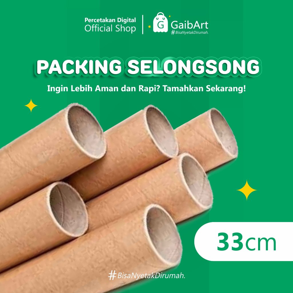 

GaibArt - Tambahan Packing Selongsong/Extra Packaging 33cm (A4/A3)