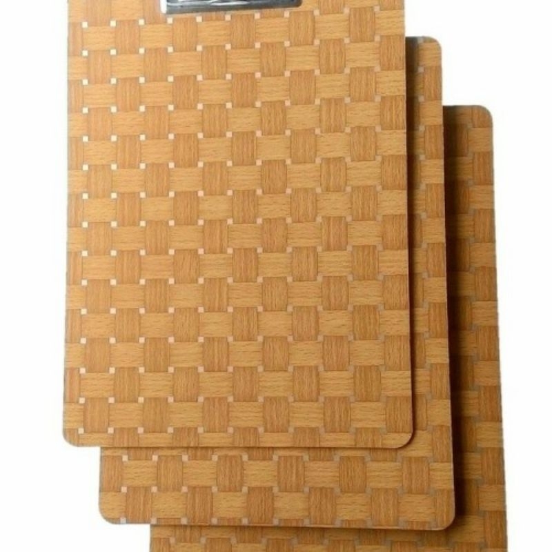

Clipboard | Papan Jalan | Papan Ujian Bahan kayu triplek | Dada Kayu F4 Folio | Alas ujian | Per PCS