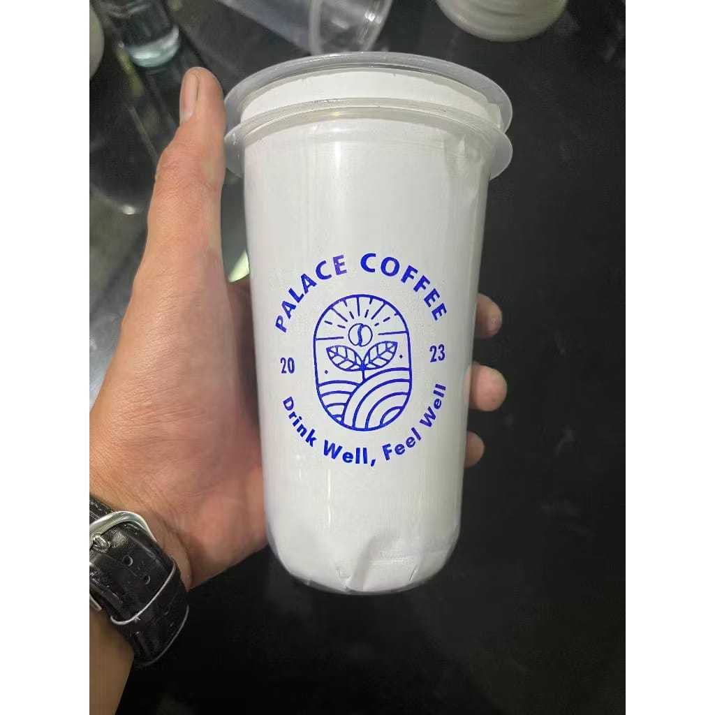 

stempel Gelas Cup / Plastik / Custom-Free Tinta