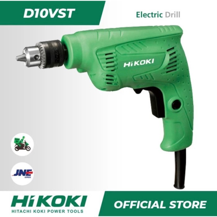 HIKOKI Mesin Bor Tangan Listrik Hitachi D10VSTA Bor Kayu