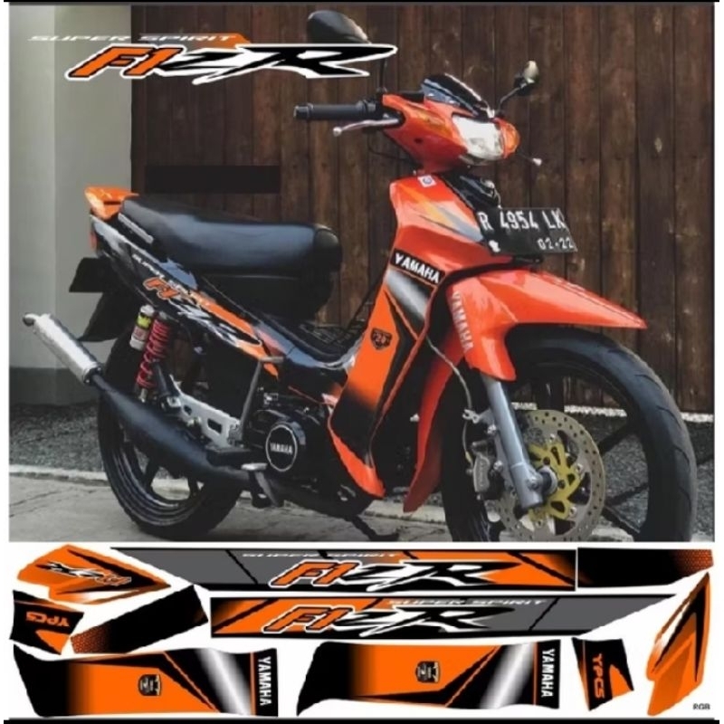 STRIPING FIZR VARIASI MALAYSIA FIZ R OREN ORANYE MERAH HITAM