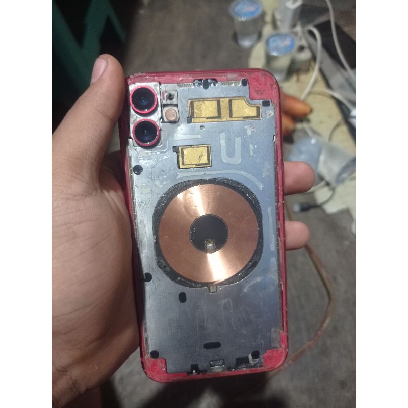iPhone 11 lock iCloud 64 ex inter minus backglas sudah saya lepasin sama layar retak