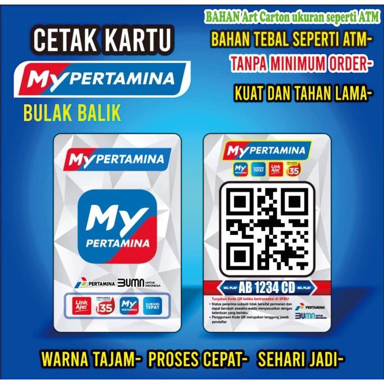 

Paket Cetak Kartu MyPertamina + Tali Gantungan ID Card + Holder (Paket Lengkap) Cetak print kartu MY PERTAMINA