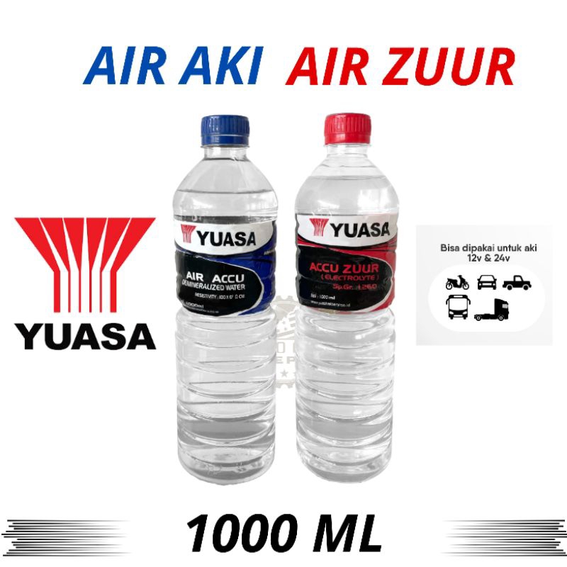 Air Aki Zuur Yuasa ORIGINAL - Untuk Aki Basah dan Aki Kering Kualitas Terjamin