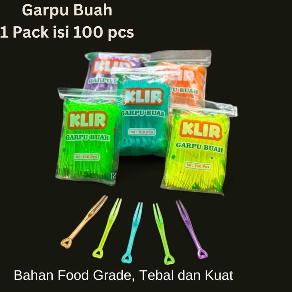 Garpu Plastik Kecil/Buah/Kue Tart (1Pack isi 100Pcs) - Kota Manado