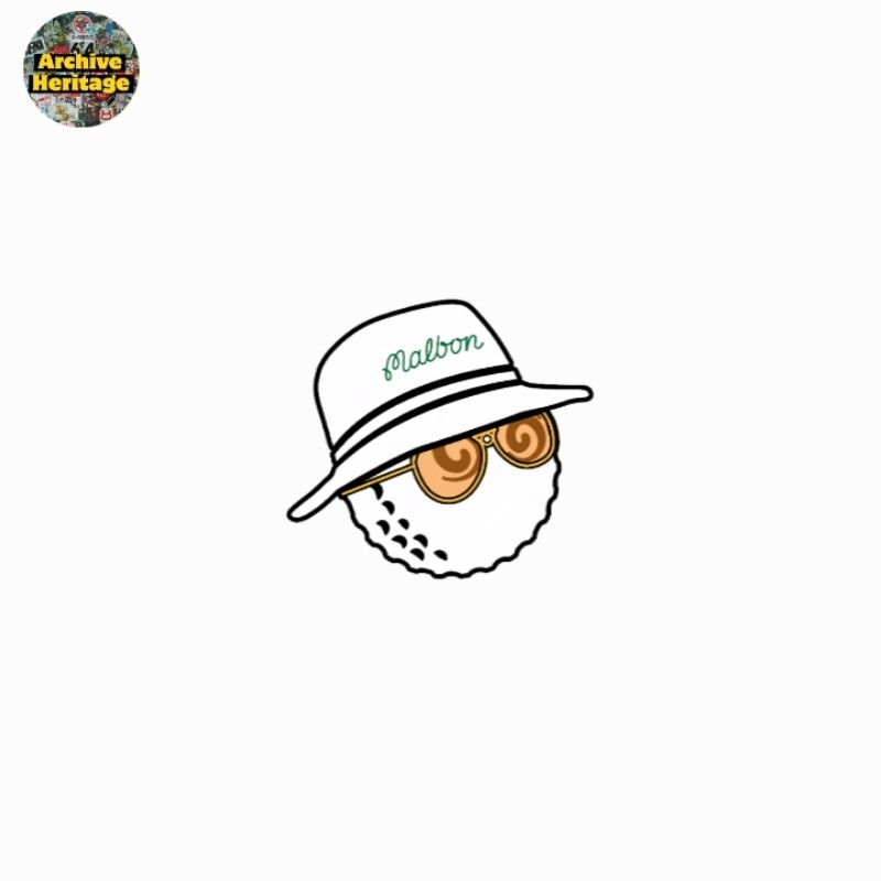 

sticker Malb0n golf clothing brand diecut stiker