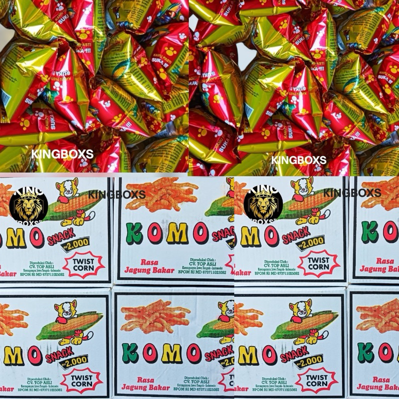 

Snack Chiki Komo & Komo Jumbo Rasa Jagung bakar Isi 40 Pcs