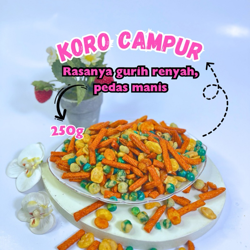 

snack kiloan kacang koro campur 250gram | jajanan jadul | makanan ringan murah | cemilan lebaran