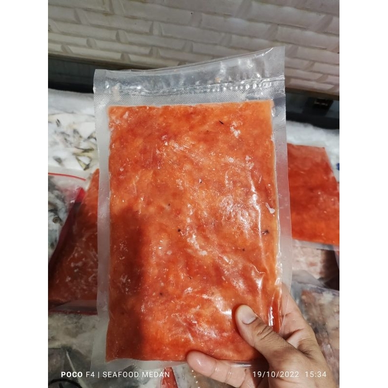 

salmon scrape (salmon kerok)