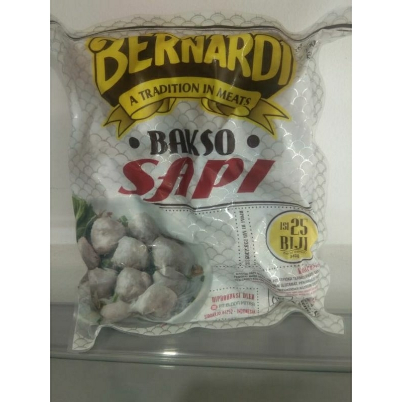 

Bernardi Bakso Sapi 25 Biji In Beef Meat 500 gram