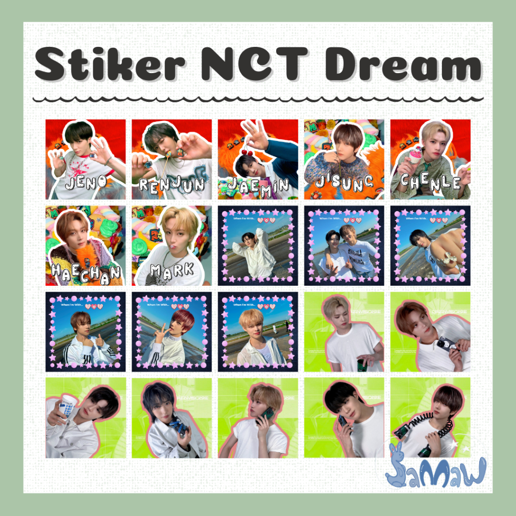

Stiker NCT Dream | Stiker Deco | Sticker Journaling | Stiker Mail Kpop | Stiker Freebies | Dream Escape | When I'm With You