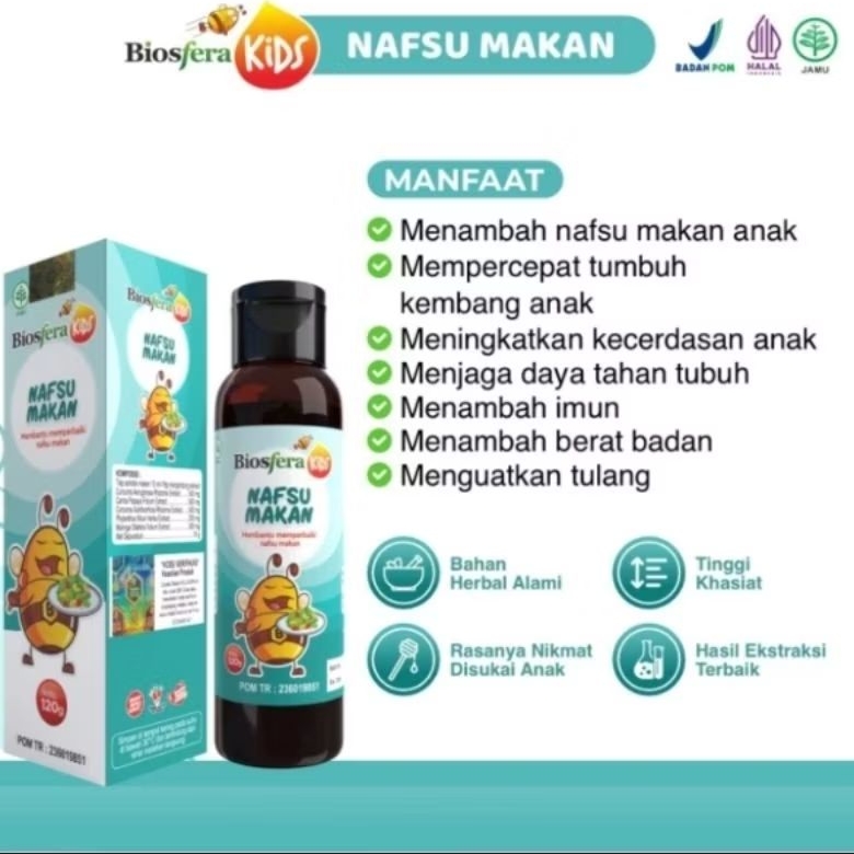 

Madu Herbal Biosfera Kids Penambah Nafsu Makan Vitamin Anak Sehat Kuat