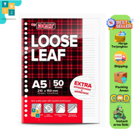 

Buku Tulis Loose Leaf - Uk A5 dan B5 Isi 50 Bigboss