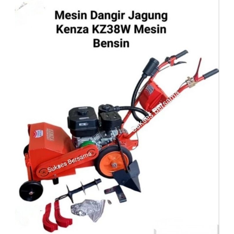 Mesin Traktor Dangir Jagung Bensin Solar Double Gardan Kenza KZ38W