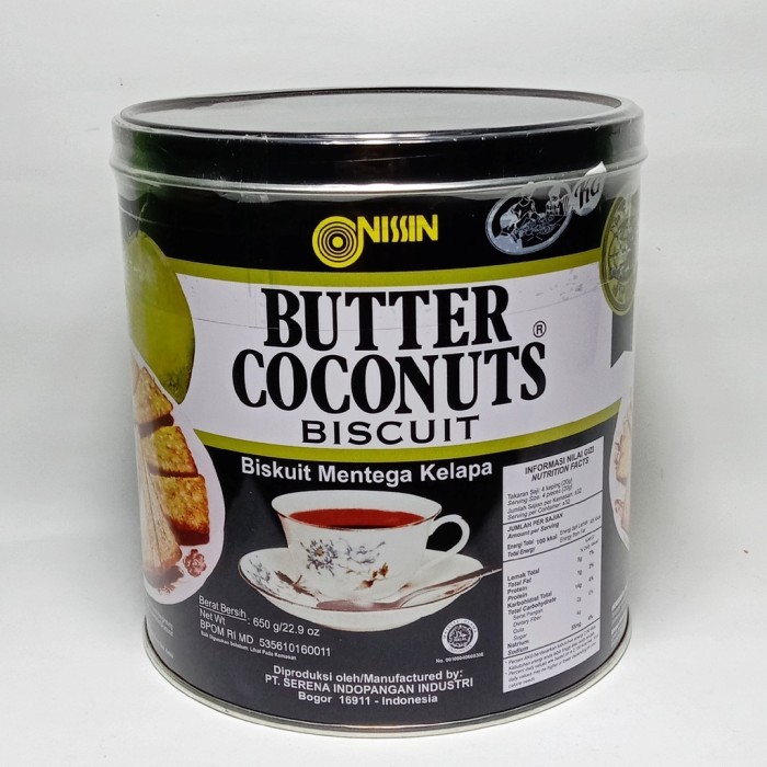 

nissin butter cococnut biskuit kaleng 650GR