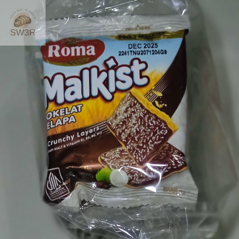 

ROMA MALKIST COKLAT KELAPA 1 pack isi 10 pcs