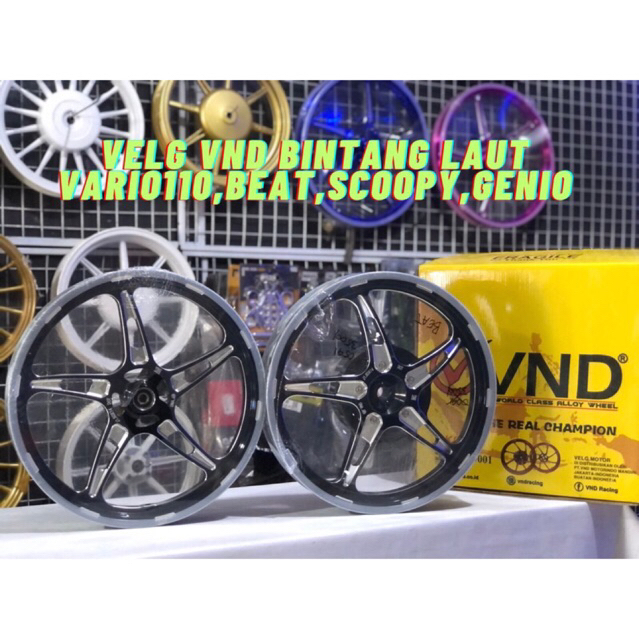 Velg Racing VND Bintang Laut Vario110, Beat, Scoopy, Genio Ring 14 Uk 160/185 -satriamodifikasipekan