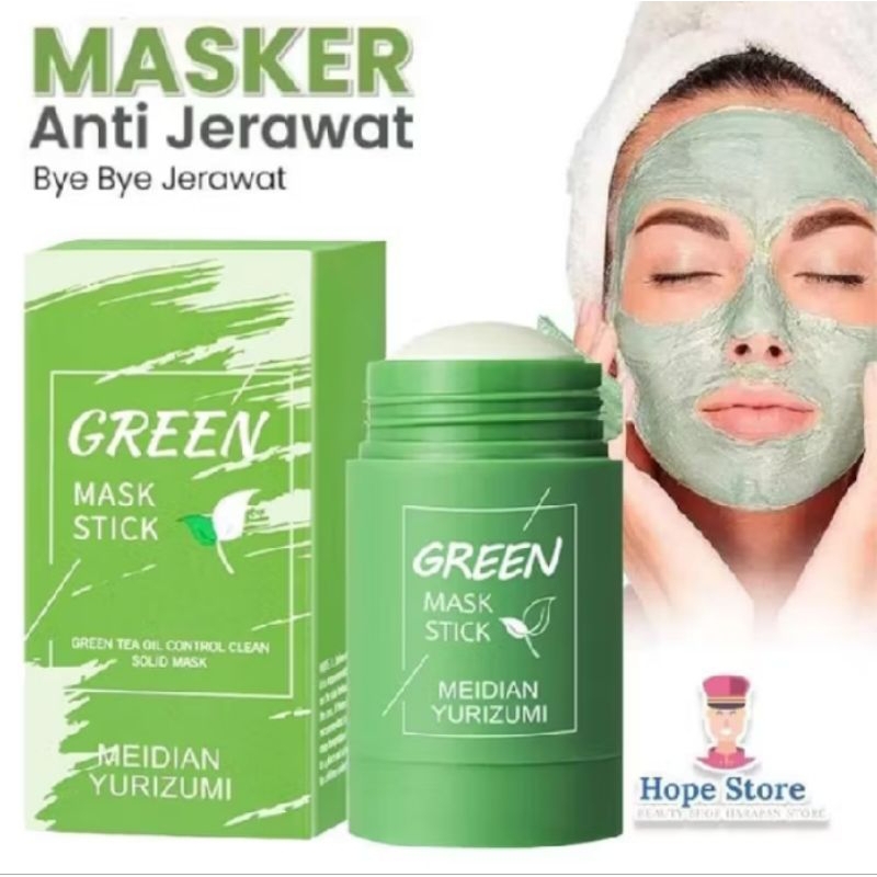 MASKER GREEN TEA STICK MEIDIAN/MASKER WAJAH MEIDIAN