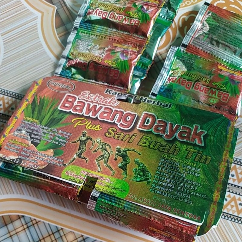 Bawang Dayak plus Sari Buah Tin kapsul hanger