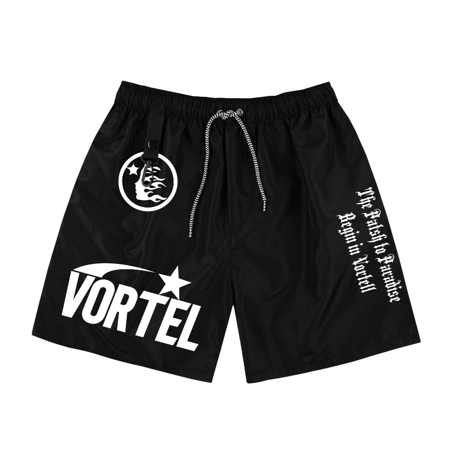 VORTEL Celana Pendek Pria Hitam Despo - Wola