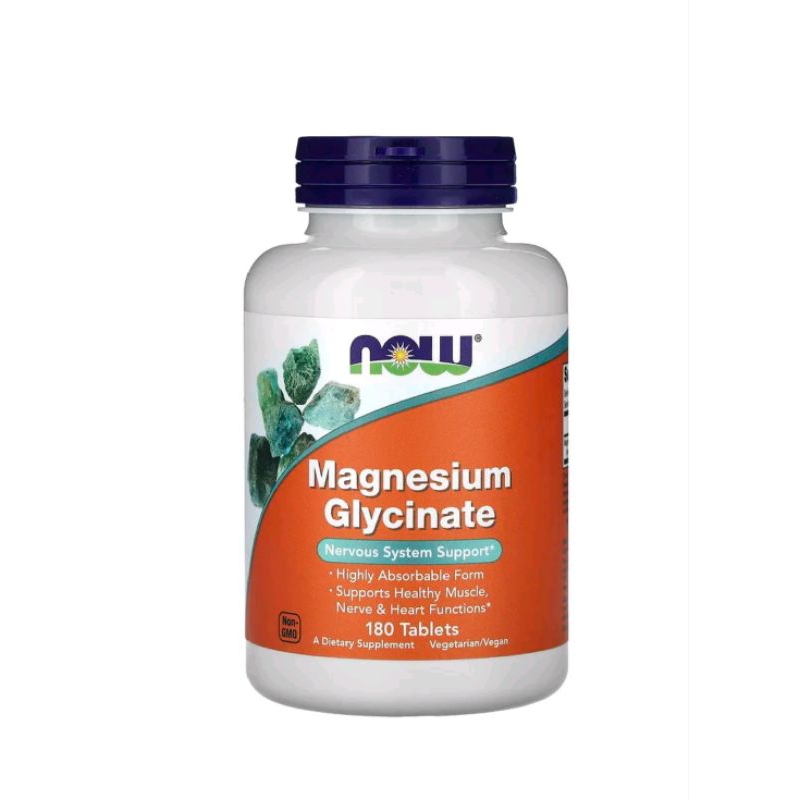 Now foods magnesium glycinate 180 tablets