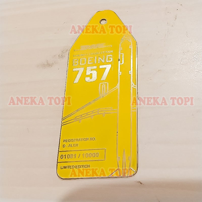 Gantungan Kunci Logo Pesawat Ganci Logo Pesawat DHL Boeing 757 - Aneka Topi