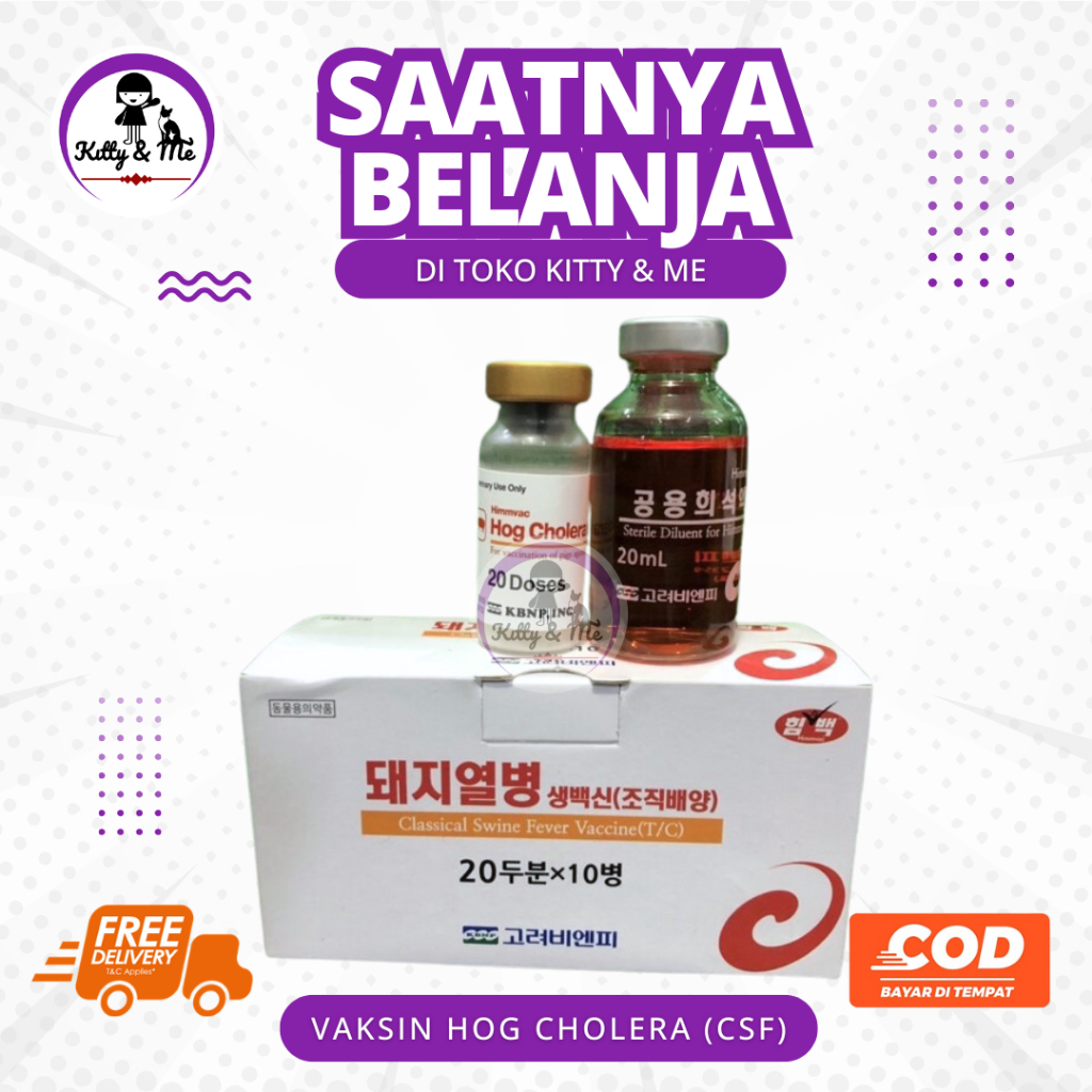 VAKSIN HOG CHOLERA (CSF) - Untuk Babi 20 Dosis