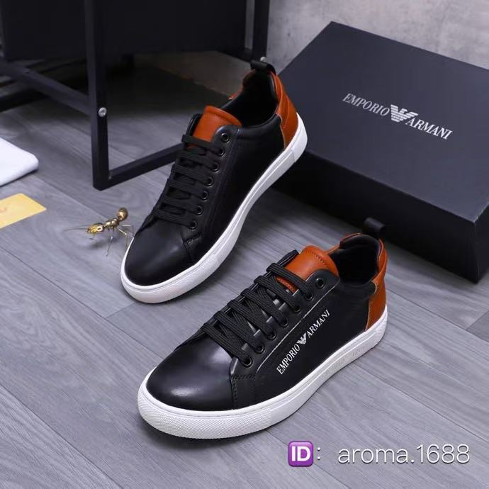 Sepatu sengaja Armani sepatu pria yang dipotong rendah