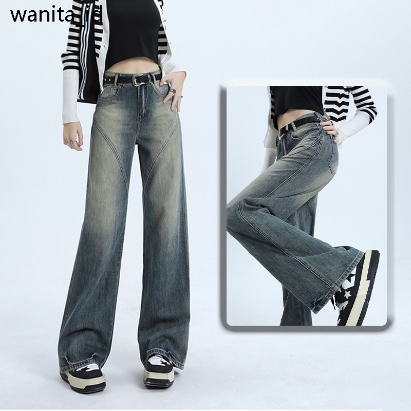 OOTD Celana Highwaist Jeans Wanita Celana Jeans Panjang Wanita Celana Kulot Straight Cewek